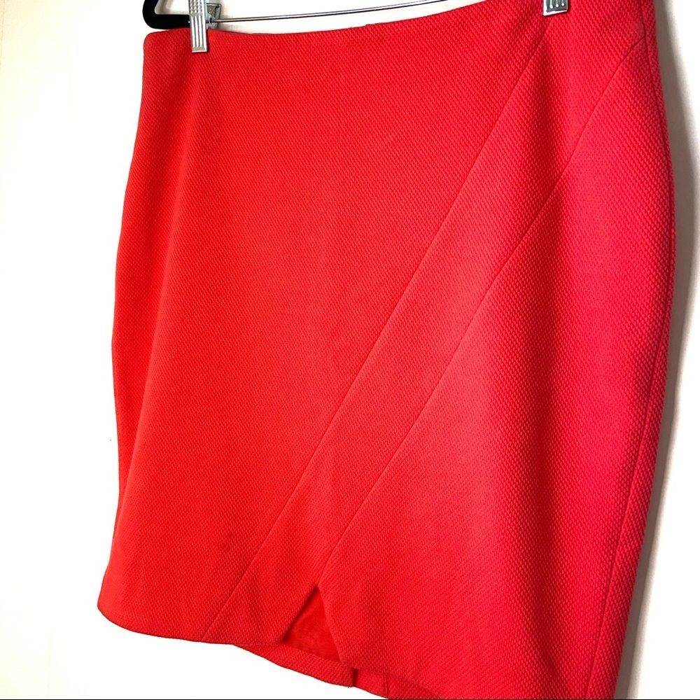 Vince Camuto Womens Skirt 12 Coral Dressy Career Office Straight Pencil - Picture 3 of 5